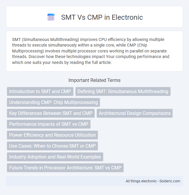 CMP vs SMT - What is the difference?