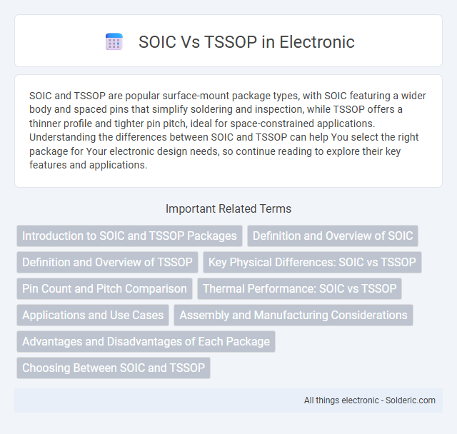 TSSOP vs SOIC - What is the difference?