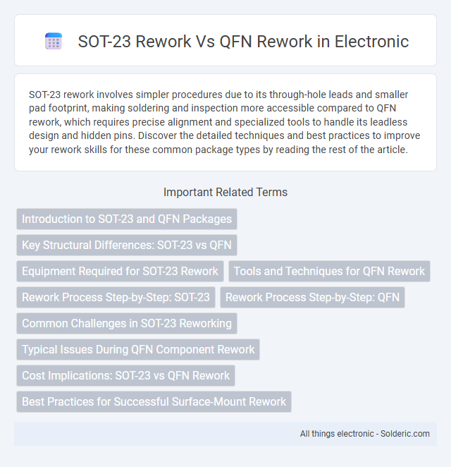 QFN rework vs SOT-23 rework - What is the difference?