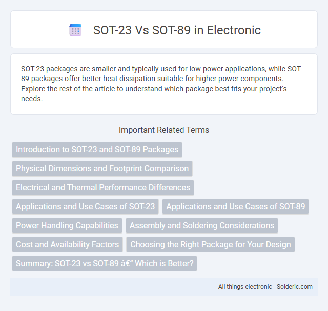 SOT-23 vs SOT-89 - What is the difference?