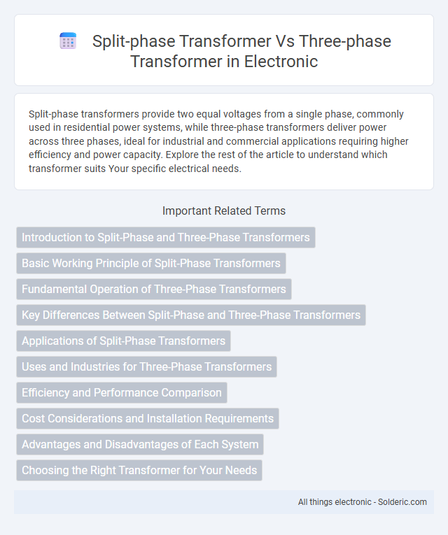 Split-Phase Transformer vs. Three-Phase Transformer - What is the difference?