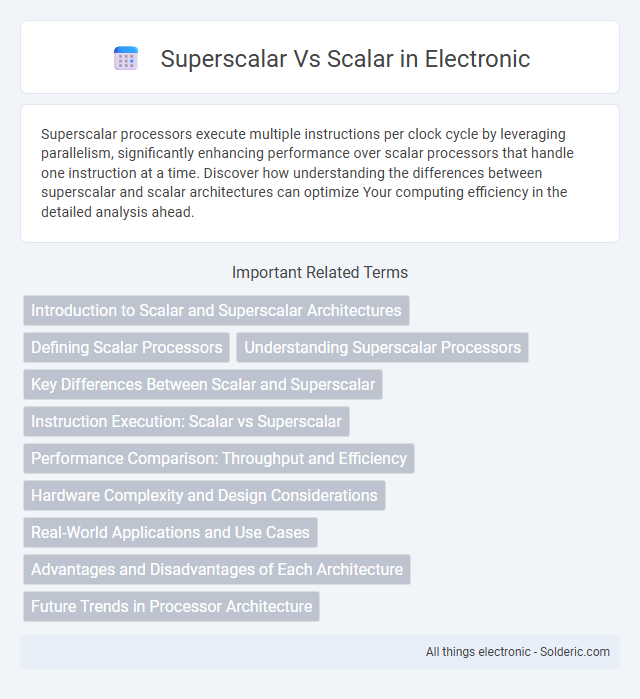Scalar vs Superscalar - What is the difference?