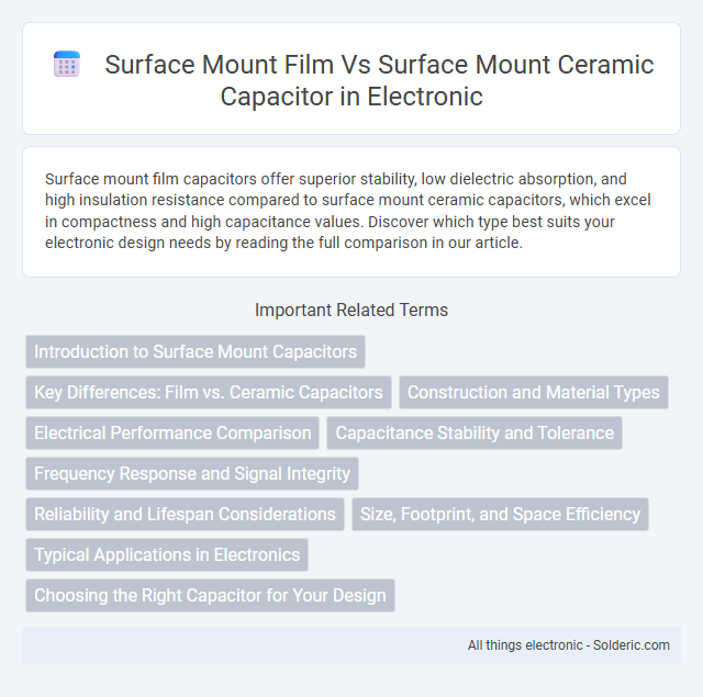 Surface Mount Ceramic Capacitor vs Surface Mount Film Capacitor - What is the difference?