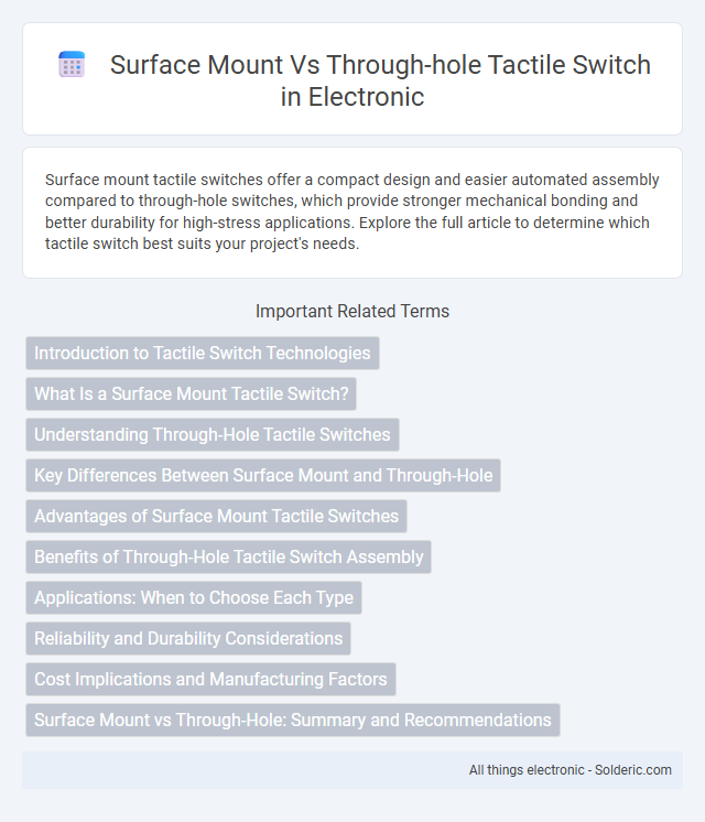 Surface Mount vs Through-Hole Tactile Switch - What is the difference?