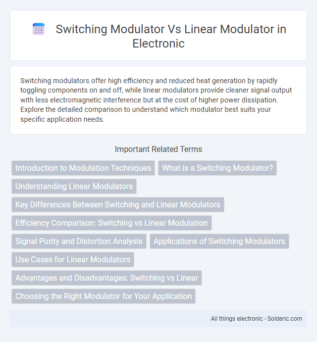 Linear modulator vs switching modulator - What is the difference?