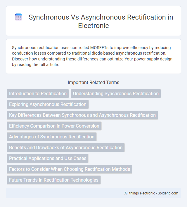 Asynchronous vs Synchronous Rectification - What is the difference?