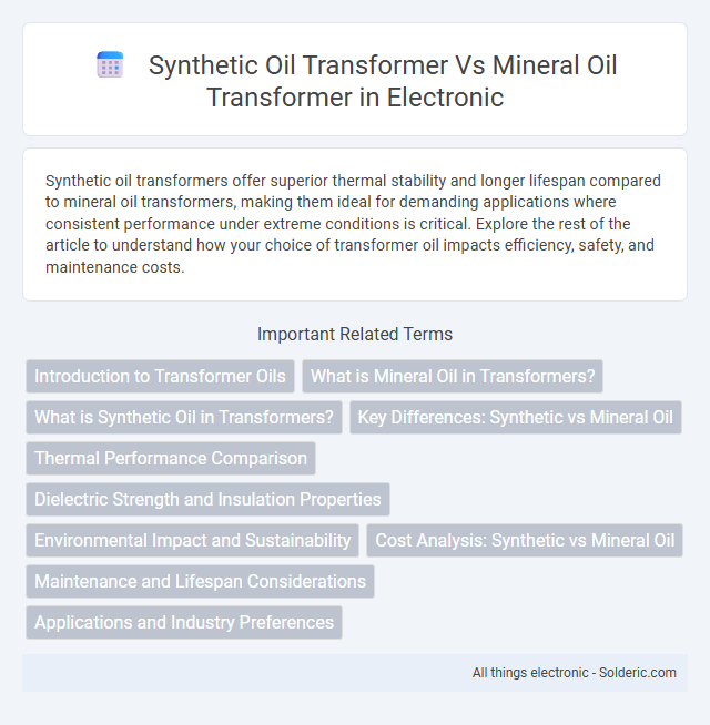Mineral Oil Transformer vs Synthetic Oil Transformer - What is the difference?
