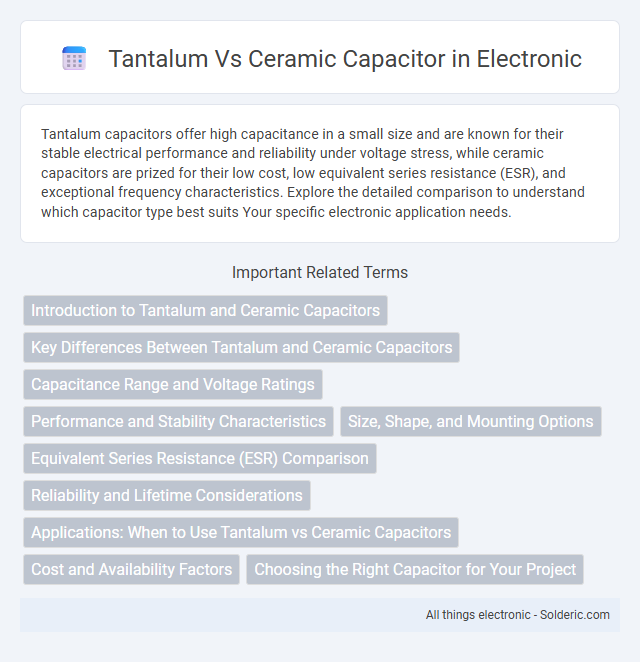 Ceramic Capacitor vs Tantalum Capacitor - What is the difference?