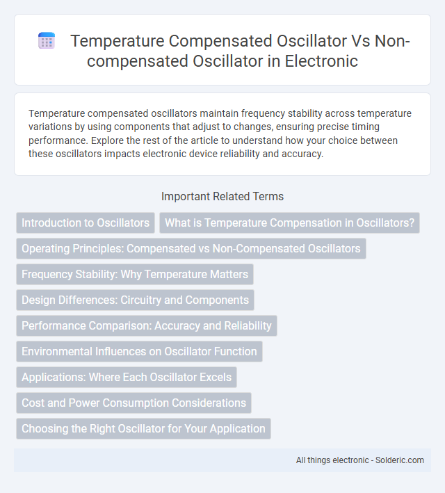 Non-compensated oscillator vs Temperature compensated oscillator - What is the difference?