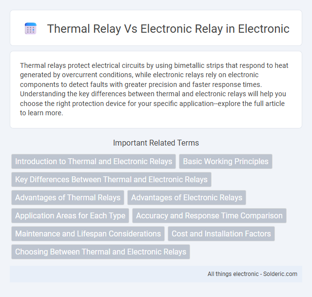 Electronic Relay vs Thermal Relay - What is the difference?
