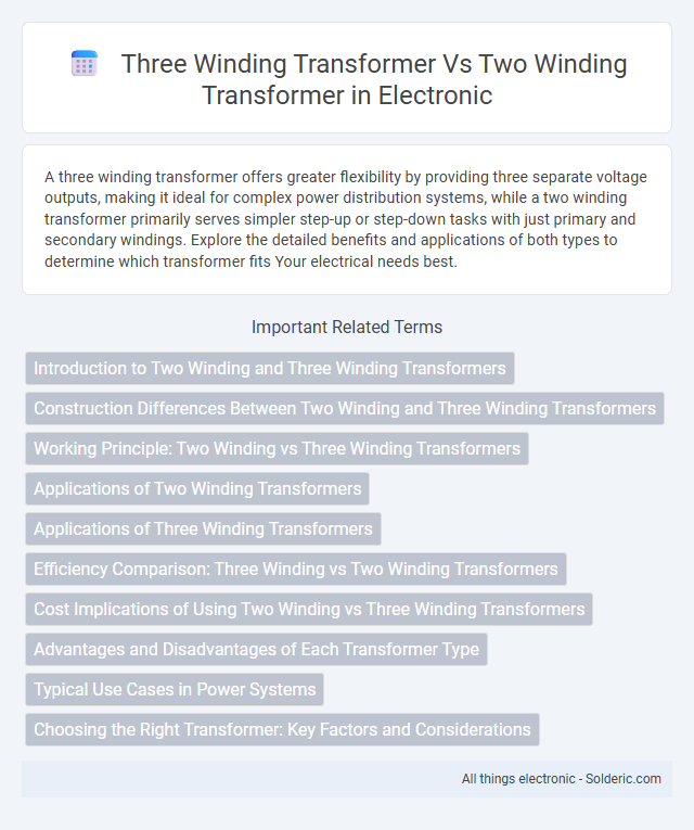 Three Winding Transformer vs Two Winding Transformer - What is the difference?