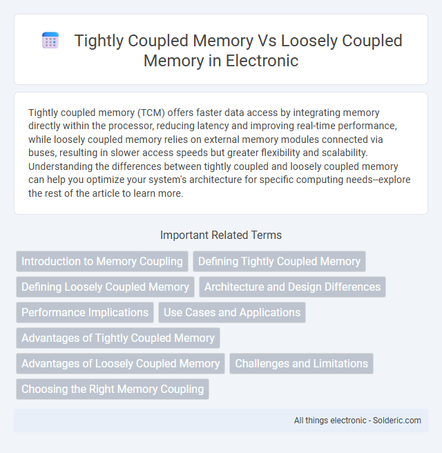 Loosely Coupled Memory vs Tightly Coupled Memory - What is the difference?