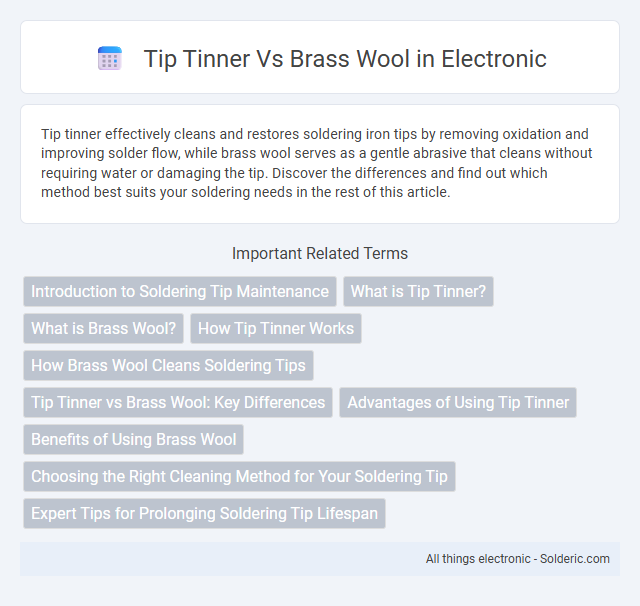 Brass Wool vs Tip Tinner - What is the difference?