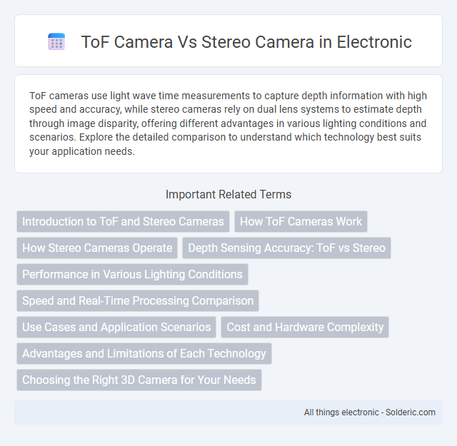 Stereo camera vs ToF camera - What is the difference?