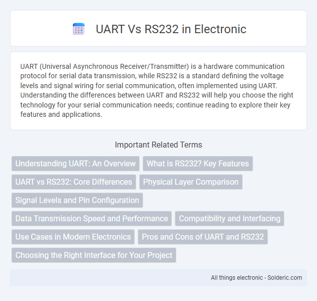 RS232 vs UART - What is the difference?