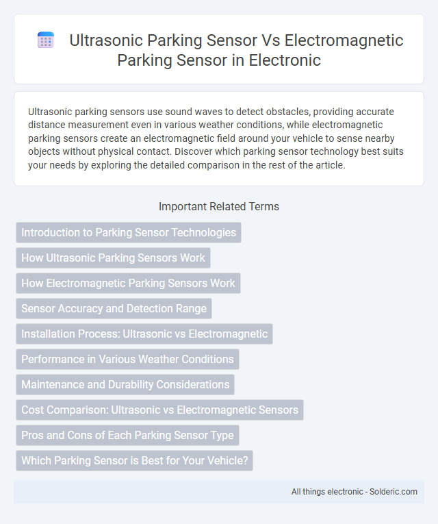 Electromagnetic Parking Sensor vs Ultrasonic Parking Sensor - What is the difference?
