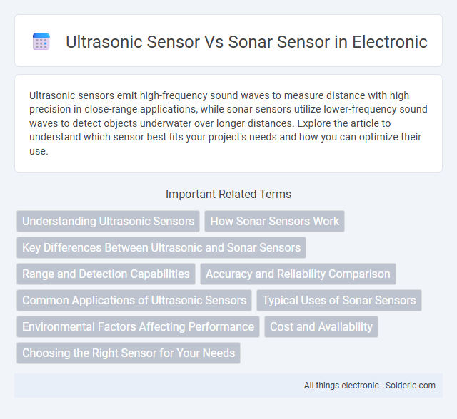 Sonar Sensor vs Ultrasonic Sensor - What is the difference?