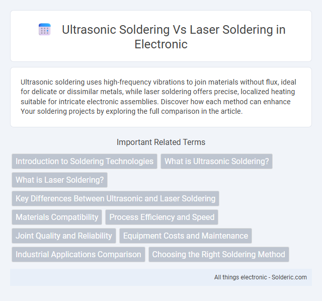 Laser soldering vs Ultrasonic soldering - What is the difference?