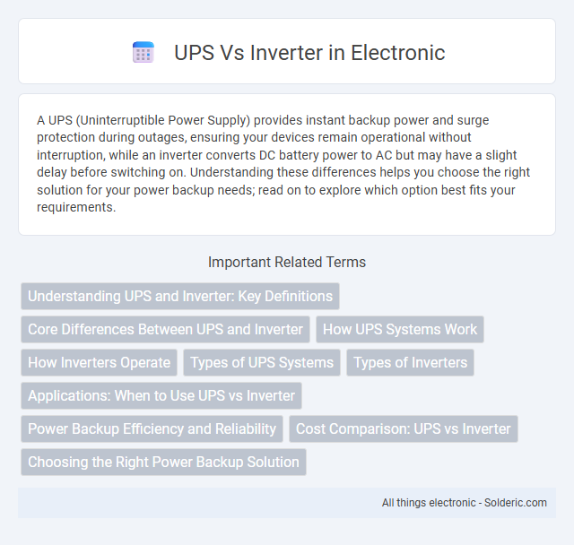 Inverter vs UPS - What is the difference?