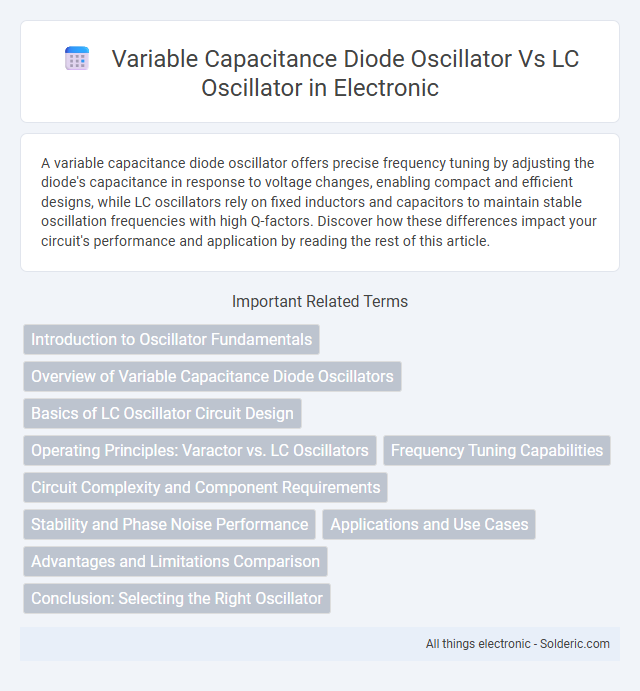 LC oscillator vs Variable capacitance diode oscillator - What is the difference?