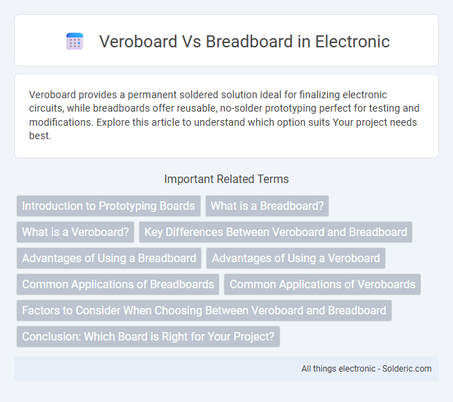 Breadboard vs Veroboard - What is the difference?