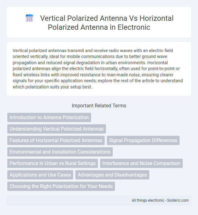Horizontal Polarized Antenna vs Vertical Polarized Antenna - What is the difference?