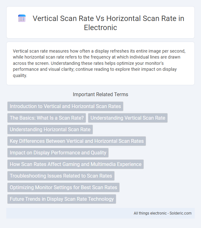 Horizontal Scan Rate vs Vertical Scan Rate - What is the difference?
