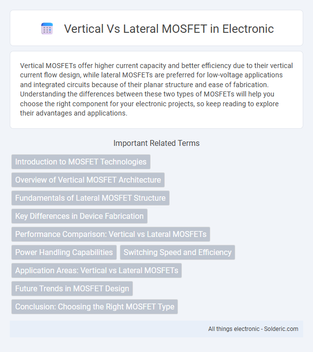 Lateral vs Vertical MOSFET - What is the difference?