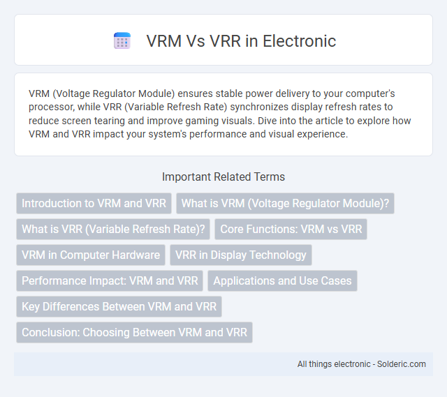Comparison: VRM vs VRR - What is the difference?