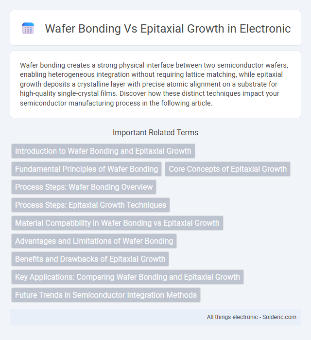 Epitaxial Growth vs Wafer Bonding - What is the difference?