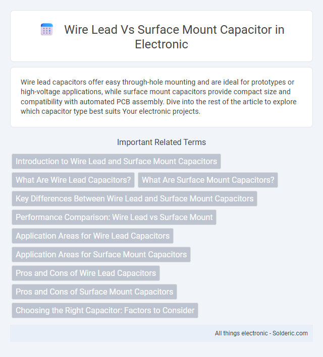 Surface Mount Capacitor vs Wire Lead Capacitor - What is the difference?
