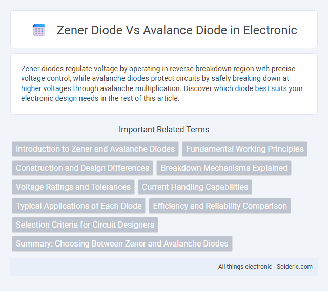 Avalanche diode vs Zener diode - What is the difference?
