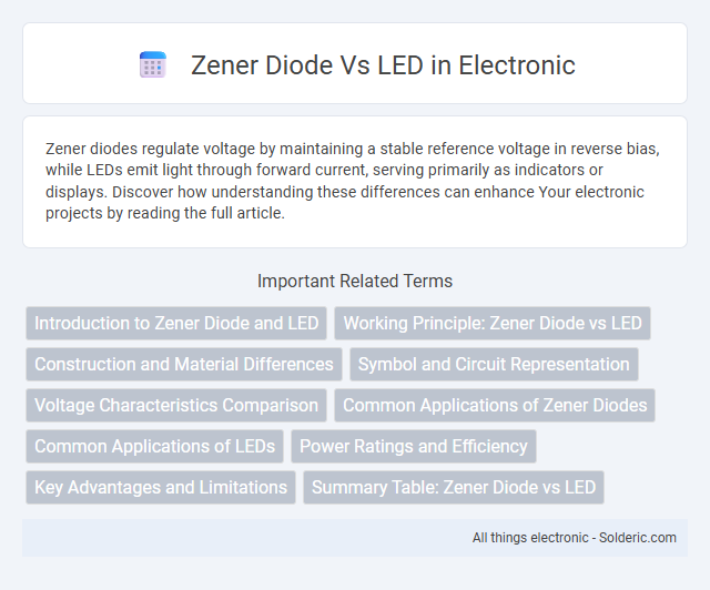 LED vs Zener Diode - What is the difference?