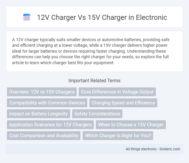 12V Charger vs 15V Charger - What is the difference?