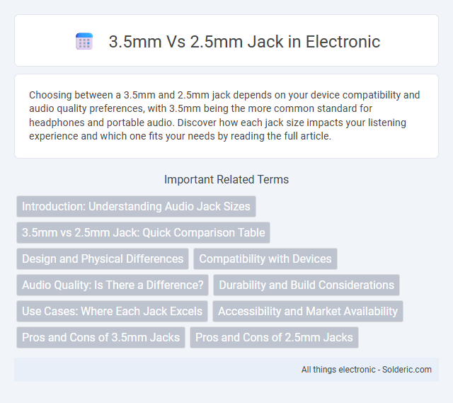 2.5mm vs 3.5mm Jack - What is the difference?
