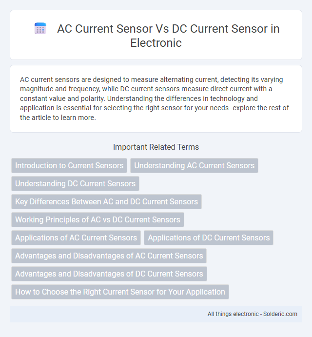 AC Current Sensor vs DC Current Sensor - What is the difference?