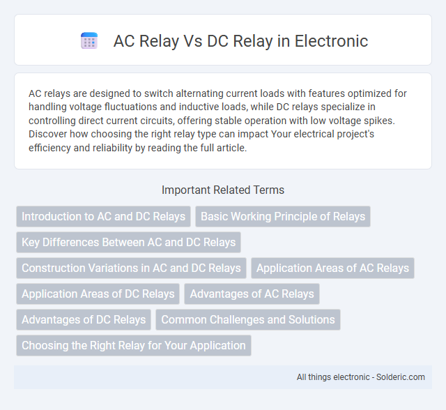 AC Relay vs DC Relay - What is the difference?