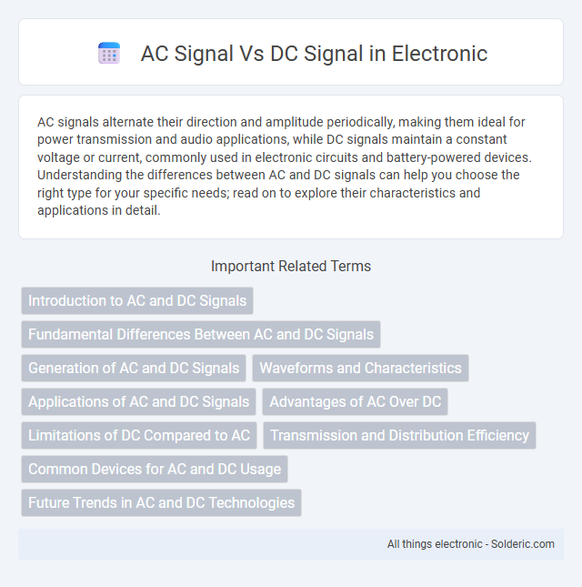 DC Signal vs AC Signal - What is the difference?