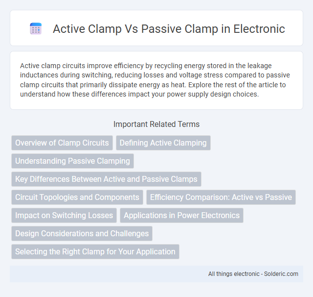 Active Clamp vs Passive Clamp - What is the difference?