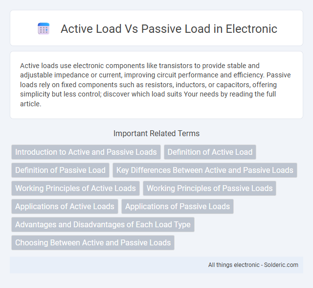 Active Load vs Passive Load - What is the difference?