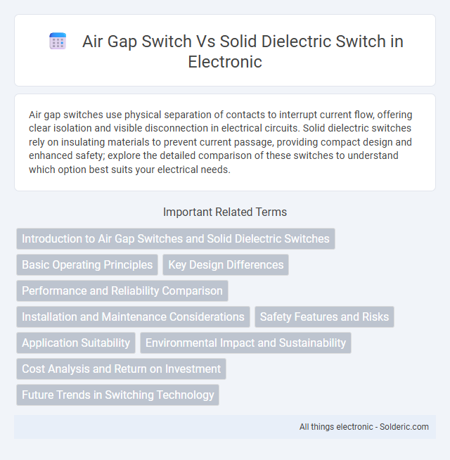 Solid Dielectric Switch vs Air Gap Switch - What is the difference?