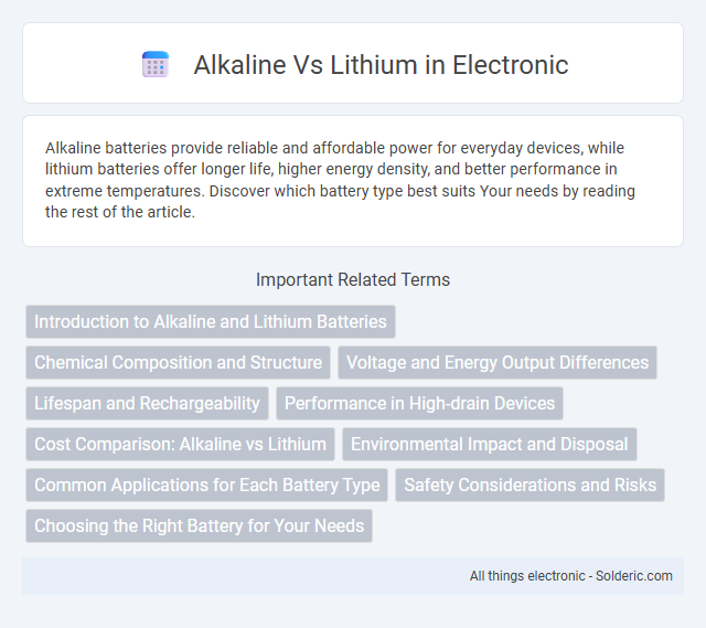 Lithium vs Alkaline - What is the difference?