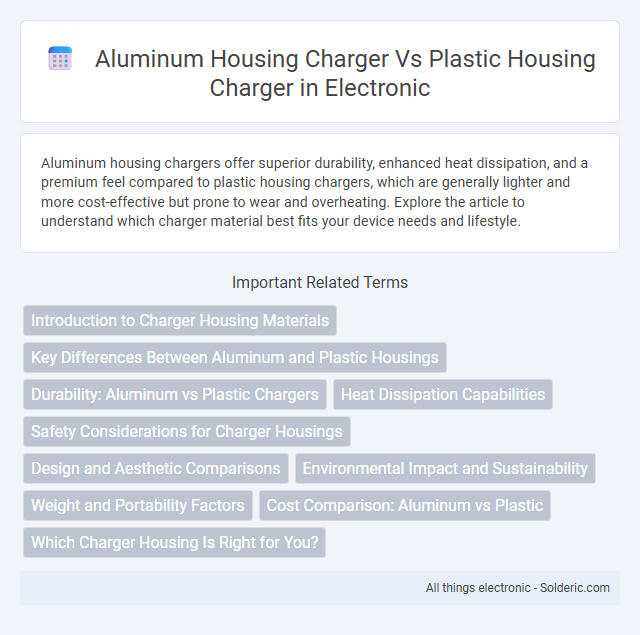 Aluminum Housing Charger vs Plastic Housing Charger - What is the difference?