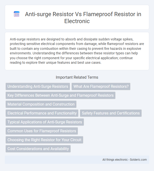 - Anti-Surge Resistor
- Flameproof Resistor - What is the difference?