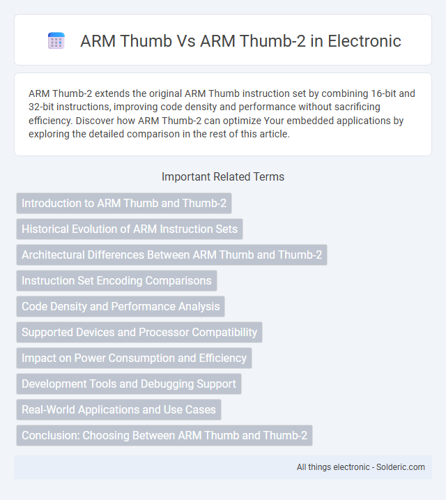 ARM Thumb-2 vs ARM Thumb - What is the difference?