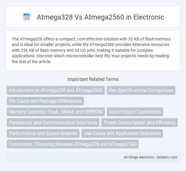 ATmega2560 vs ATmega328 - What is the difference?