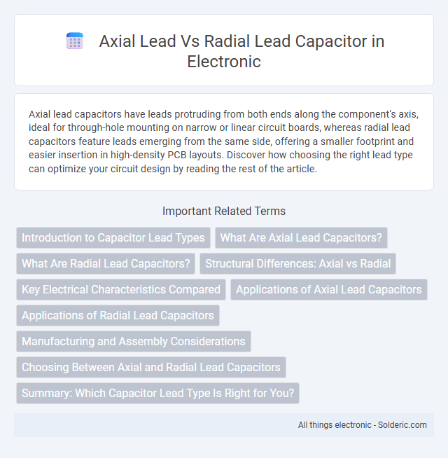 Radial Lead vs Axial Lead Capacitor - What is the difference?