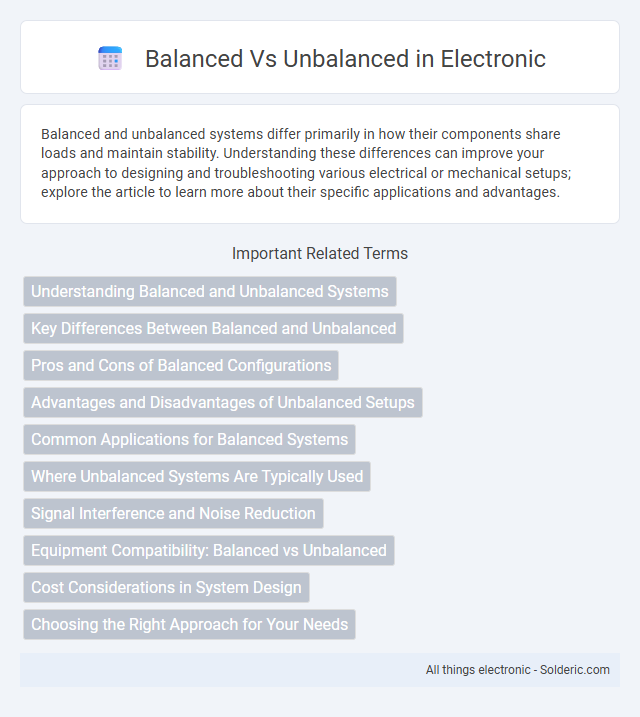Balanced vs Unbalanced - What is the difference?