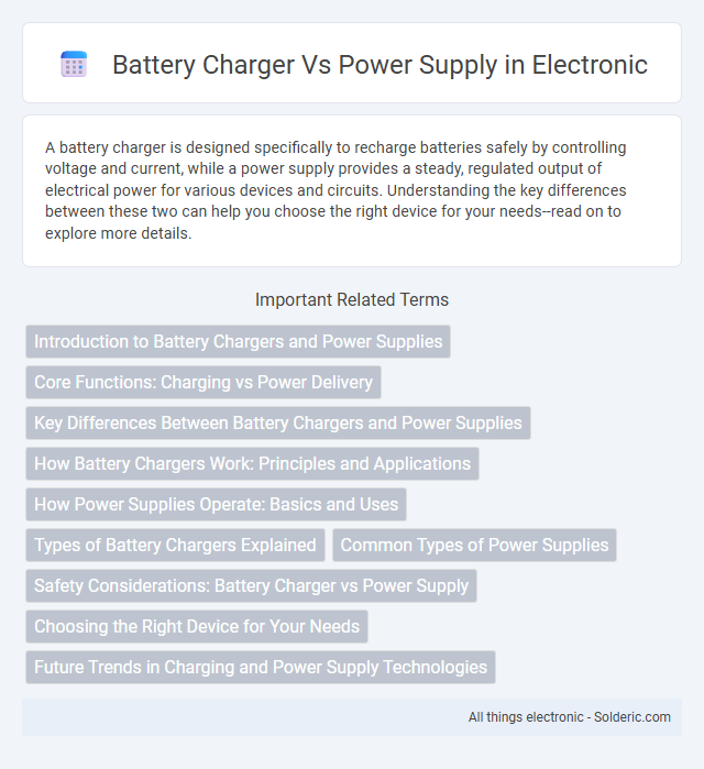 Battery Charger vs Power Supply - What is the difference?