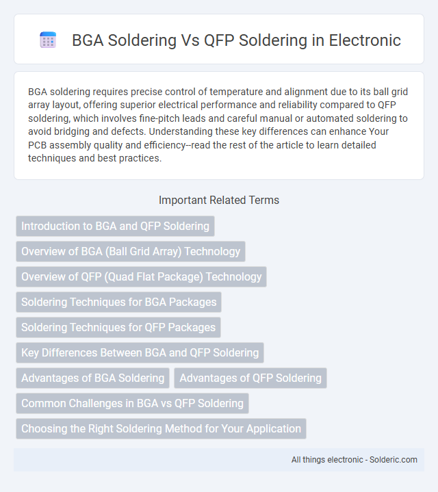 BGA soldering vs QFP soldering - What is the difference?